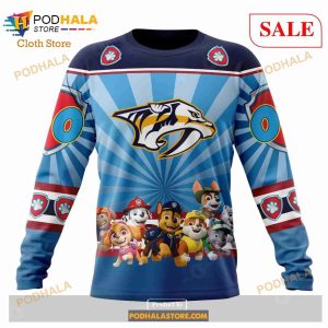 Custom Nashville Predators Paw Patrol Sweatshirt Nhl Hoodie 3d 4