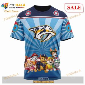 Custom Nashville Predators Paw Patrol Sweatshirt Nhl Hoodie 3d 6