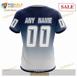 Custom Nashville Predators Retro Gradient Design Nhl Hoodie 3d 7