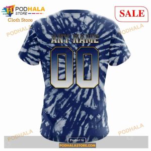 Custom Nashville Predators Retro Vintage Tie Dye Nhl Hoodie 3d 7