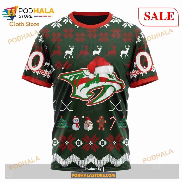 Custom Nashville Predators Sweatshirt NHL Hoodie 3D, Funny Christmas Gifts