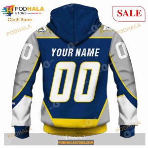 Custom Nashville Predators Throwback Vintage NHL Hockey Shirt Hoodie 3d 5