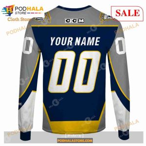 Custom Nashville Predators Throwback Vintage NHL Hockey Shirt Hoodie 3d 7