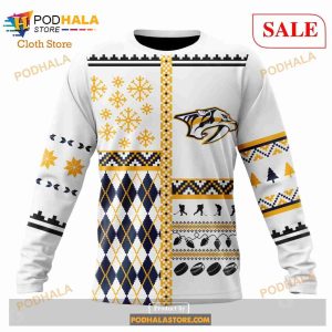 Custom Nashville Predators Unisex Christmas Sweatshirt Nhl Hoodie 3d 4