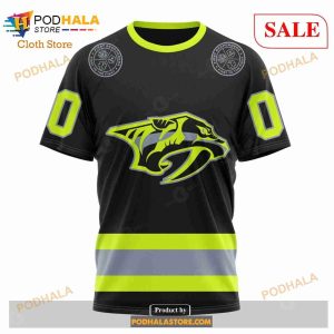 Custom Nashville Predators Unisex Firefighter Uniforms Color Nhl Hoodie 3d 6