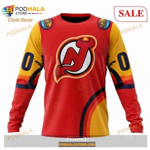 Custom New Jersey Devils All Star Sunset Sweatshirt Nhl Hoodie 3d 4
