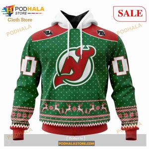 Custom New Jersey Devils Unisex NHL Hoodie 3D, Funny Christmas