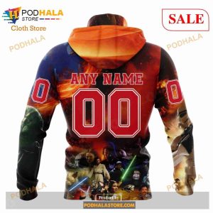 Custom New Jersey Devils Design X Star War Sweatshirt Nhl Hoodie 3d 4