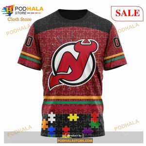 Custom New Jersey Devils Fearless Aganst Autism Sweatshirt Nhl Hoodie 3d 6