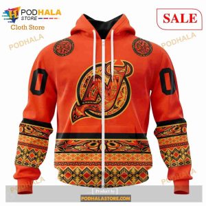 Custom New Jersey Devils National Day For Truth And Reconciliation Nhl Hoodie 3d 2