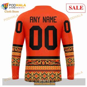 Custom New Jersey Devils National Day For Truth And Reconciliation Nhl Hoodie 3d 5