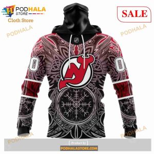 Custom New Jersey Devils Norse Viking Symbols Sweatshirt Nhl Hoodie 3d 3