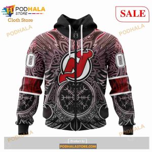 Custom New Jersey Devils Norse Viking Symbols Sweatshirt Nhl Hoodie 3d 7