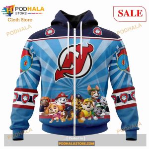 Custom New Jersey Devils Paw Patrol Sweatshirt Nhl Hoodie 3d 2