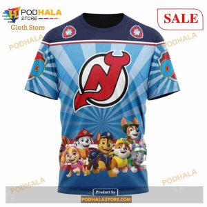 Custom New Jersey Devils Paw Patrol Sweatshirt Nhl Hoodie 3d 6