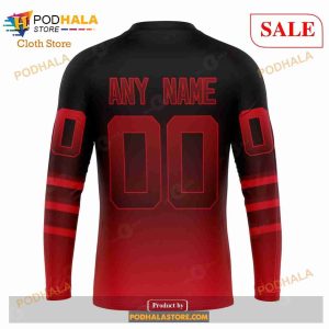 Custom New Jersey Devils Retro Gradient Design Sweatshirt Nhl Hoodie 3d 5