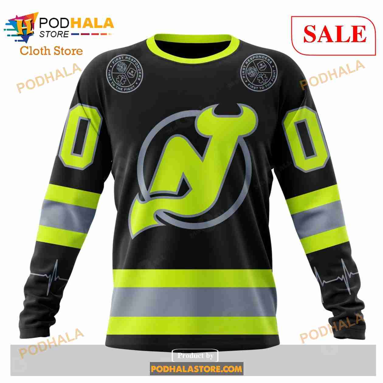 Custom New Jersey Devils Unisex FireFighter Uniforms Color NHL Hoodie 3D -  Bring Your Ideas, Thoughts And Imaginations Into Reality Today