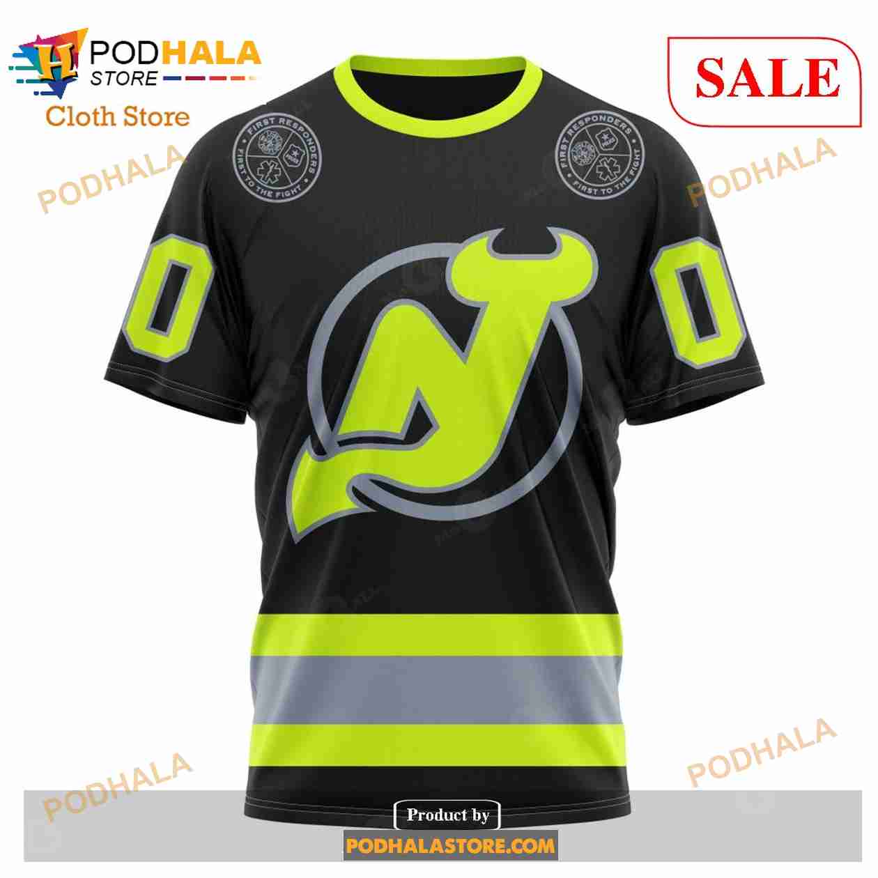Custom New Jersey Devils Unisex FireFighter Uniforms Color NHL