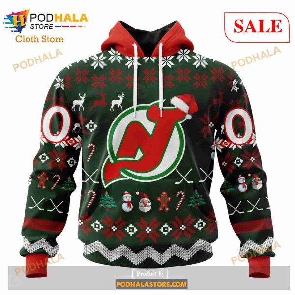 Custom New Jersey Devils Unisex NHL Hoodie 3D, Funny Christmas Merch