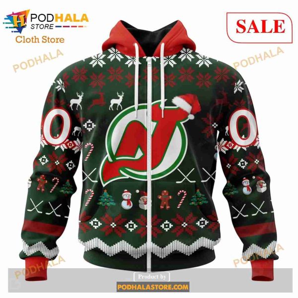 Custom New Jersey Devils Unisex NHL Hoodie 3D, Funny Christmas Merch