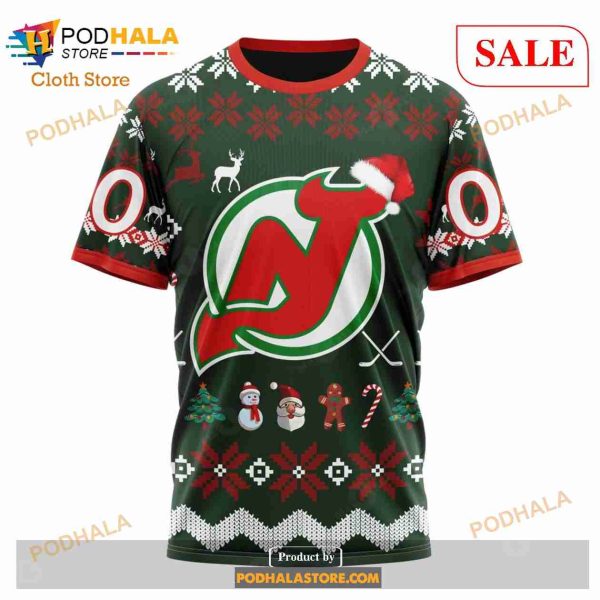 Custom New Jersey Devils Unisex NHL Hoodie 3D, Funny Christmas Merch