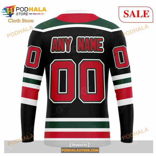 Custom New Jersey Devils Unisex With Retro Concepts Sweatshirt NHL Hoodie 3D