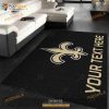 Custom New Orleans Saints Accent Rug NFL Team Logos Area Rug, Kitchen Rug