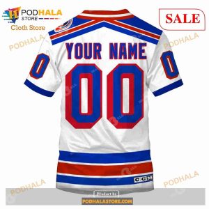 Custom New York Rangers 1994 Throwback Vintage Home Shirt Hoodie 3d 6