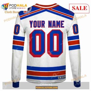 Custom New York Rangers 1994 Throwback Vintage Home Shirt Hoodie 3d 7