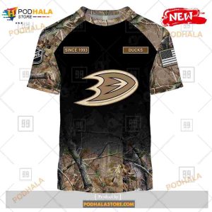 Custom Nhl Anaheim Ducks Hunting Camouflage Design Hoodie Sweatshirt Shirt 3d 3