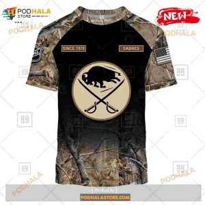 Custom Nhl Buffalo Sabres Hunting Camouflage Design Hoodie Sweatshirt Shirt 3d 3