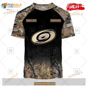 Custom Nhl Carolina Hurricanes Hunting Camouflage Design Hoodie Sweatshirt Shirt 3d 3