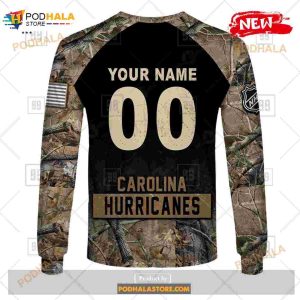 Custom Nhl Carolina Hurricanes Hunting Camouflage Design Hoodie Sweatshirt Shirt 3d 8
