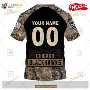 Custom Nhl Chicago Blackhawks Hunting Camouflage Design Hoodie Sweatshirt Shirt 3d 7