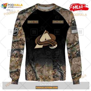 Custom Nhl Colorado Avalanche Hunting Camouflage Design Hoodie Sweatshirt Shirt 3d 4
