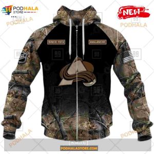 Custom Nhl Colorado Avalanche Hunting Camouflage Design Hoodie Sweatshirt Shirt 3d 5