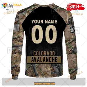 Custom Nhl Colorado Avalanche Hunting Camouflage Design Hoodie Sweatshirt Shirt 3d 8