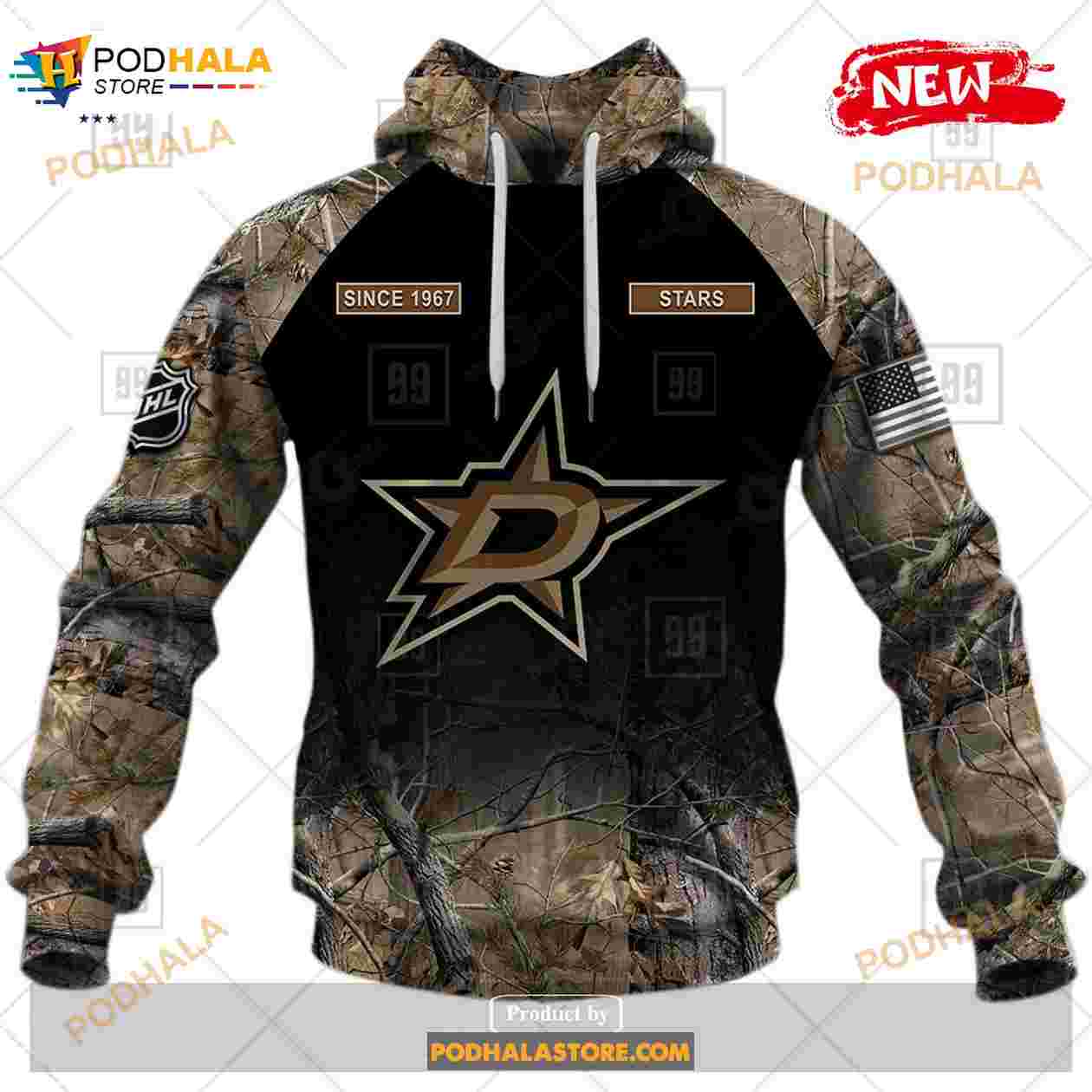 Dallas Cowboys NFL Hunting Camo Hoodie 3D For Fans