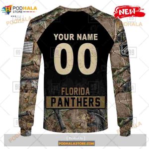 Custom Nhl Florida Panthers Hunting Camouflage Design Hoodie Sweatshirt Shirt 3d 8