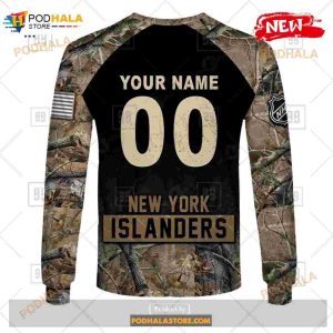 Custom Nhl New York Islanders Hunting Camouflage Design Hoodie Sweatshirt Shirt 3d 8