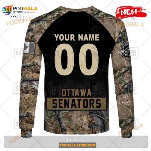 Custom Nhl Ottawa Senators Hunting Camouflage Design Hoodie Sweatshirt Shirt 3d 8