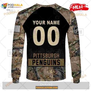 Custom Nhl Pittsburgh Penguins Hunting Camouflage Design Hoodie Sweatshirt Shirt 3d 8