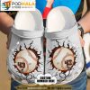 Custom Number Baseball 3D Crocs Clog Shoes