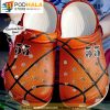 Custom & Number Leather Texture  Basketball Clogband 3D Crocs Clog Shoes