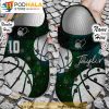 Custom & Number Love And Basketball Green Clogband 3D Crocs