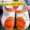 Custom & Number Lover White Basketball Clogband 3D Crocs Clog Shoes