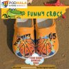 Custom & Number Orange Basketball Clogband 3D Crocs