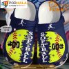 Custom Number Softball Love Crocband 3D Crocs For Women Men