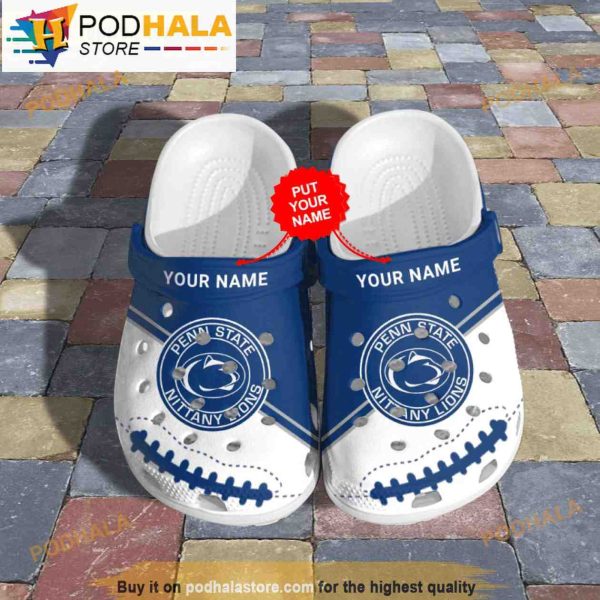 Custom Penn State Nittany Lions Football Ncaa Crocband 3D Crocs Slippers