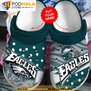 Custom Philadelphia Eagles Crocband 3D Crocs Slippers